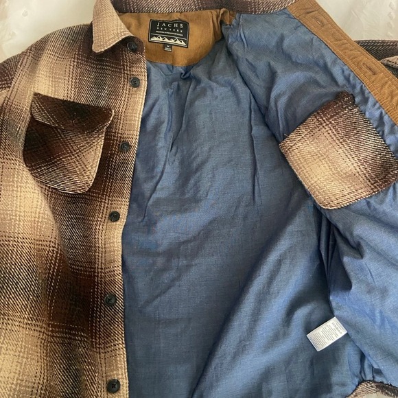 Jachs New York wool flannel heavy jacket tan/beige medium - Picture 8 of 8